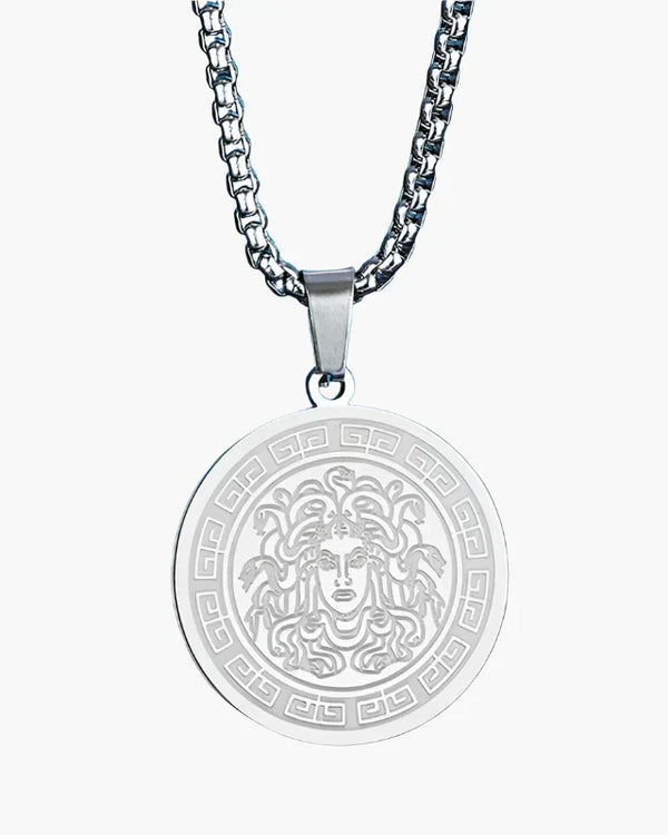 CADENA LARGA MEDUSA (ORO Y PLATA)