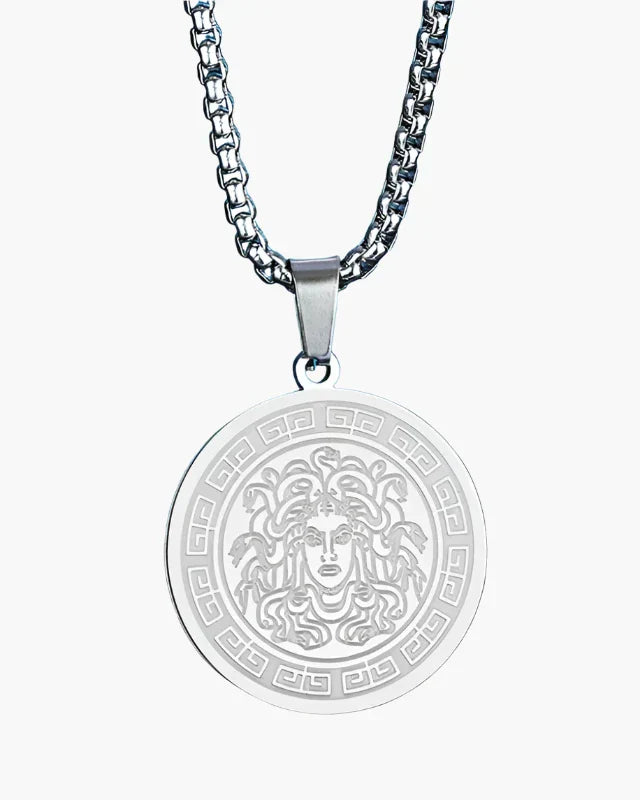 CADENA LARGA MEDUSA (ORO Y PLATA)
