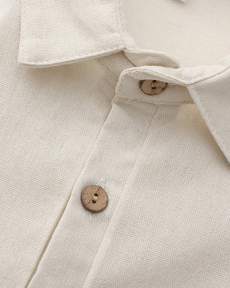 CASABLANCA - LINEN POLO