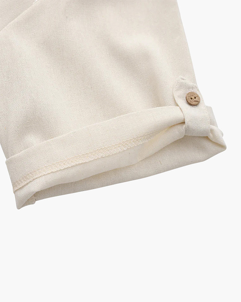 CASABLANCA - LINEN POLO