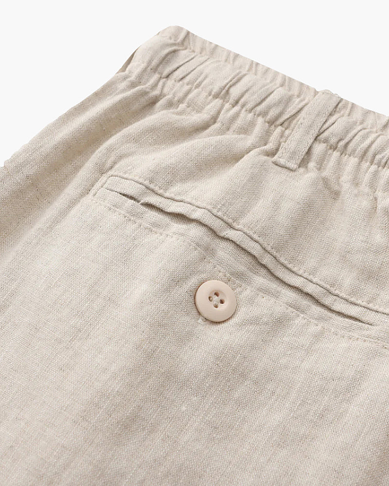 CASABLANCA - SHORTS DE LINO PREMIUM