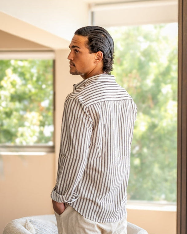 CAMISA A RAYAS PARA CABALLERO