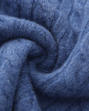 MEDIA CREMALLERA TEJIDA 100% CACHEMIRA